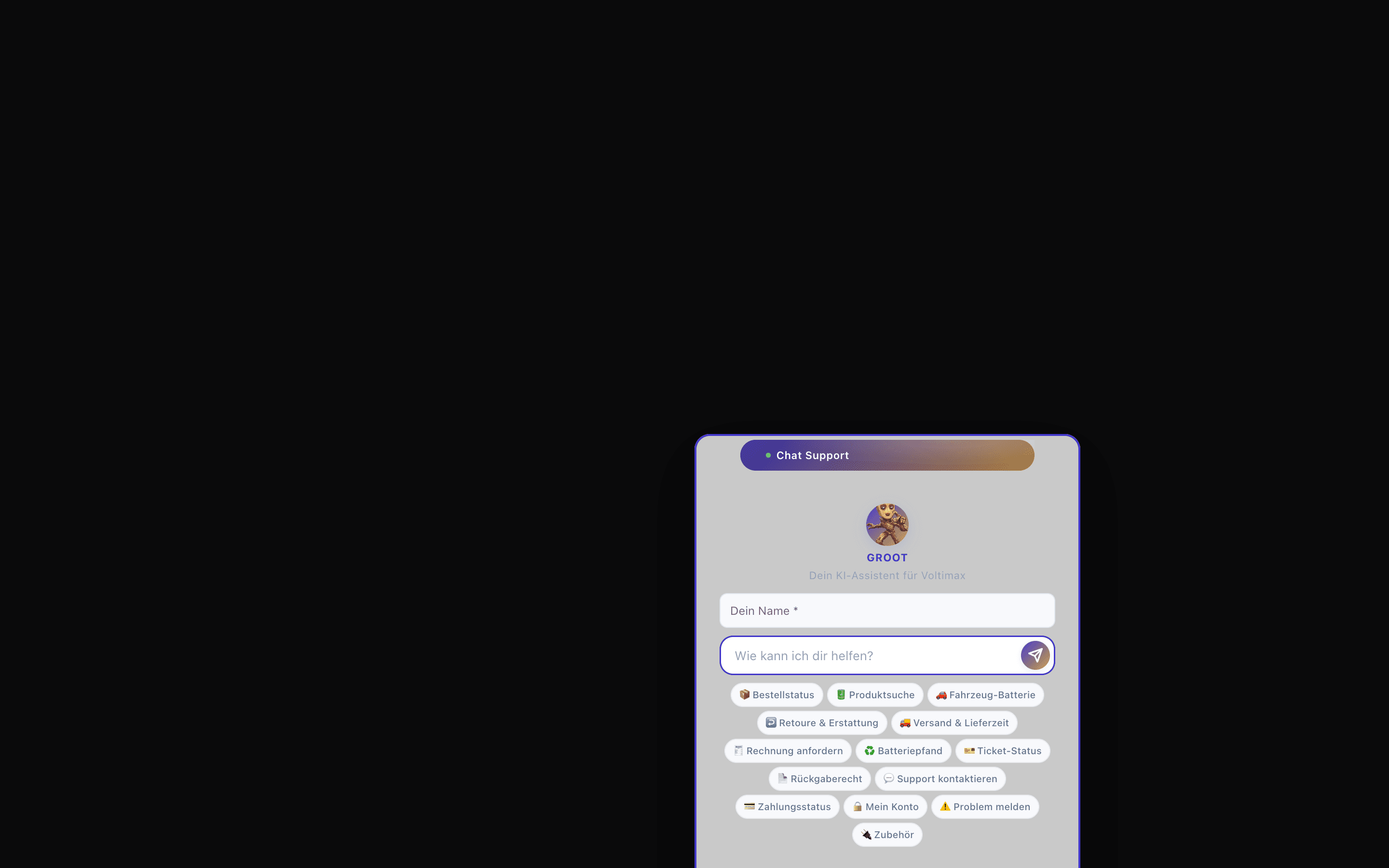 AI ChatBot Plugin homepage screenshot